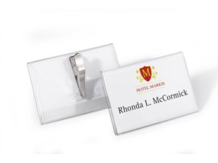 DURABLE Porte-badge, avec pince crocodile, 90 x 54 mm