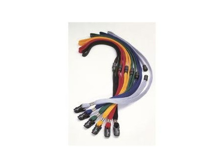 DURABLE Lacet textile 10, avec fermeture de sécurité, rouge