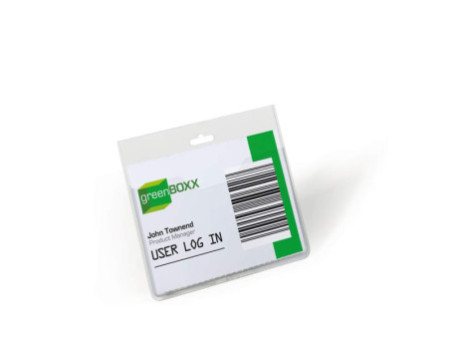 DURABLE Badge, ouvert en haut, sans clip