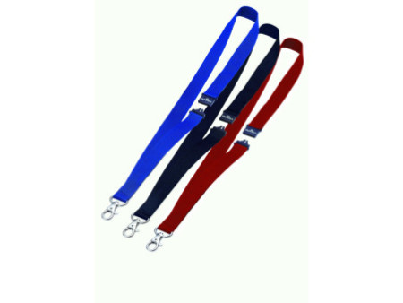 DURABLE Lacet textile 20 avec fermeture de sécurité, rouge