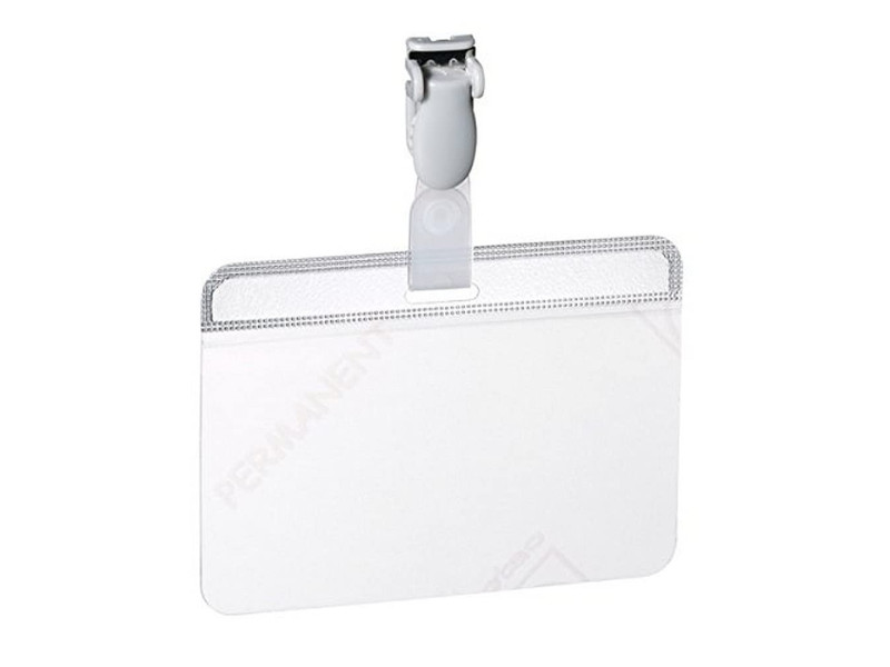 DURABLE Porte-badge plastifié, avec clip, 90 x 54 mm
