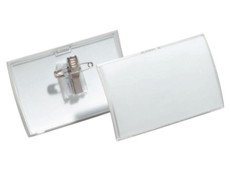 DURABLE Porte-badge Click Fold, avec pince combi, 75 x 40 mm