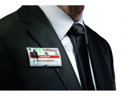 DURABLE Porte-badge Click Fold, avec pince combi, 75 x 40 mm