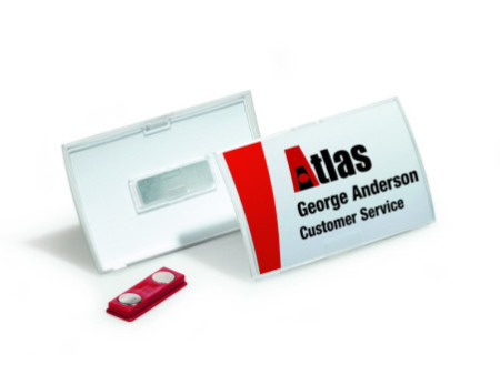 DURABLE Badge Click Fold, avec aimant, 75 x 40 mm