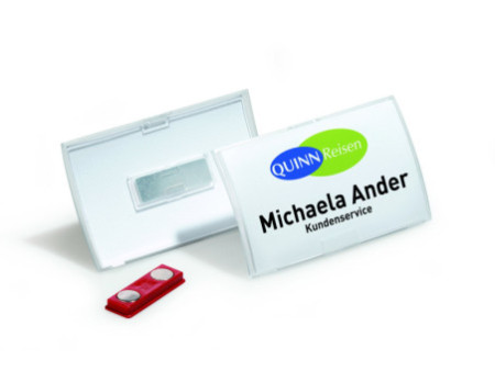 DURABLE Badge Click Fold, avec aimant, 75 x 40 mm