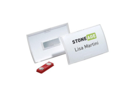 DURABLE Badge Click Fold, avec aimant, 90 x 54 mm, flexible