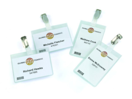 DURABLE Porte-badge Click Fold, avec clip, 90 x 54 mm