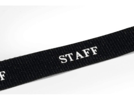 DURABLE Lacet textile 20 STAFF, longueur : 440 mm, noir