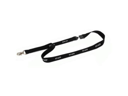 DURABLE Lacet textile 20 STAFF, longueur : 440 mm, noir