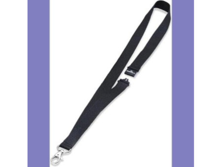 DURABLE Bande textile 20 ECO avec mousqueton, bambou, noir