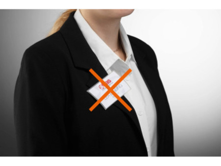 DURABLE Porte-badge Click Fold, 90 x 54 mm, anti-rotation