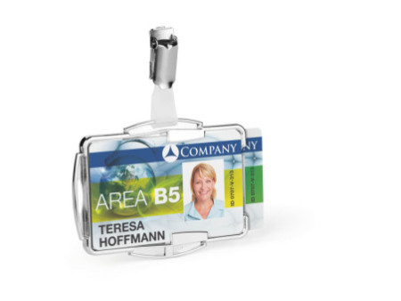 DURABLE Porte-badge 'RFID SECURE DUO', pour 2 badges