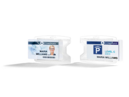 DURABLE Porte-badge 'reXycle', pour 2 badges, transparent