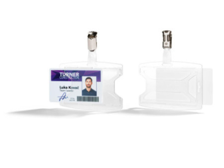 DURABLE Porte-badge 'reXycle', avec clip, pour 1 badge