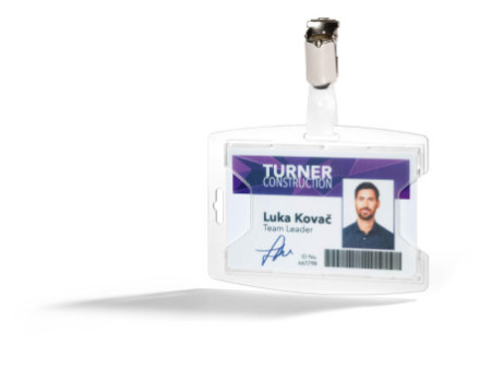 DURABLE Porte-badge 'reXycle', avec clip, pour 1 badge