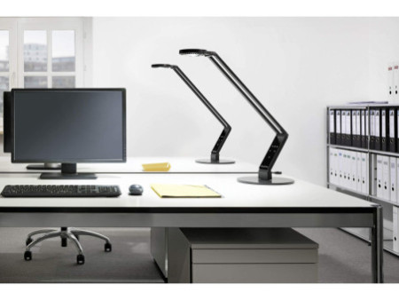 LUCTRA Lampe de bureau à LED TABLE RADIAL BASE, noir