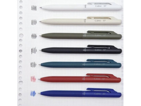 Pentel Stylo à bille rétractable Calme, 0,35 mm, noir