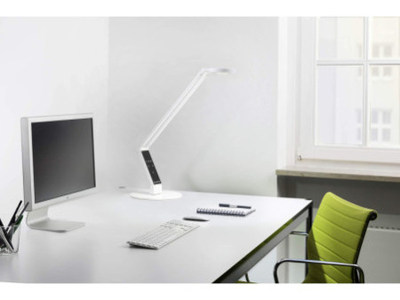 LUCTRA Lampe de bureau à LED TABLE RADIAL BASE, blanc