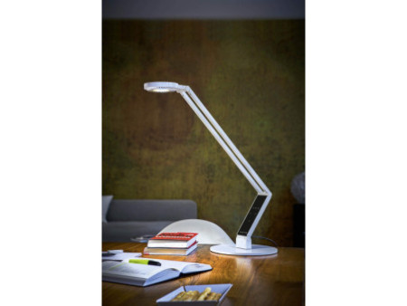 LUCTRA Lampe de bureau à LED TABLE RADIAL BASE, blanc