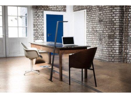 LUCTRA Lampadaire mobile rechargeable à LED FLEX, noir