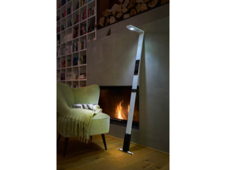 LUCTRA Lampadaire mobile rechargeable à LED FLEX, blanc
