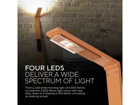 LUCTRA Lampadaire mobile rechargeable à LED FLEX, orange