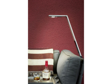 LUCTRA Lampadaire mobile rechargeable à LED FLEX, argent