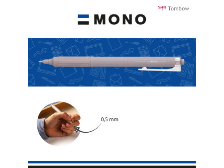 TOMBOW Stylo à bille rétractable 'MONO graph Lite', marron