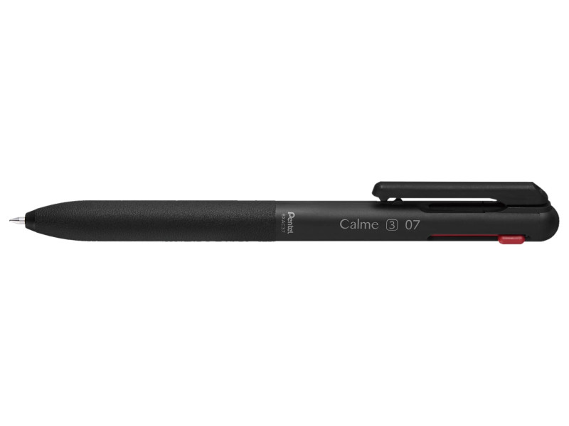Pentel Stylo à bille rétractable multicolore Calme-3, noir