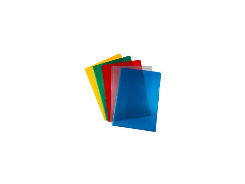proOFFICE Pochette transparente, A4, PP, granuleux, bleu