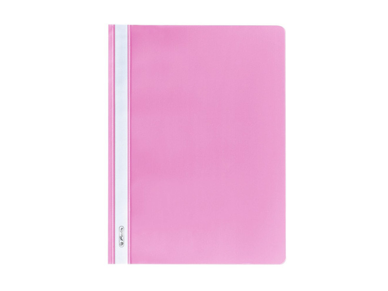 herlitz Chemise à lamelle, A4, en film PP, rose