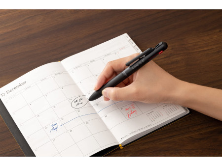 Pentel Stylo à bille rétractable multicolore Calme-3, kaki