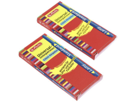 herlitz Cartouches d'encre longues, bleu royal