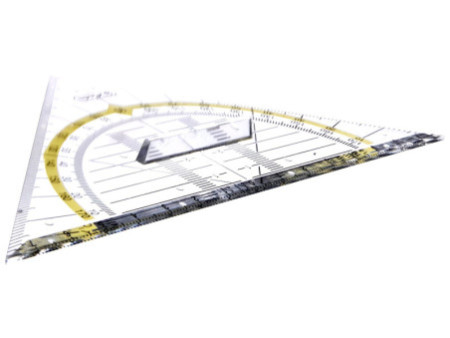 herlitz Equerre géométrique, hypoténuse: 160 mm, avec