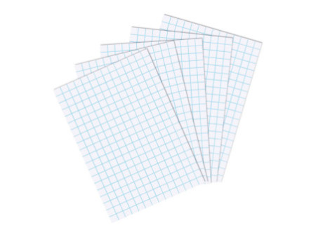 herlitz Fiches bristol, A5, quadrillé, blanc