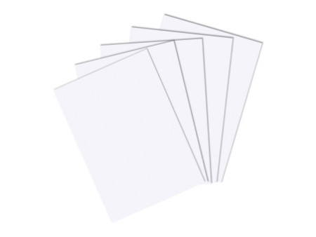 herlitz Fiches bristol, A5, uni, blanc