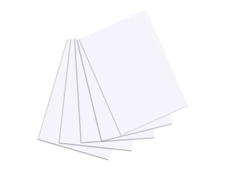 herlitz Fiches bristol, A6, uni, blanc