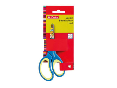 herlitz Ciseaux de bricolage Design, rond, longueur: 132 mm
