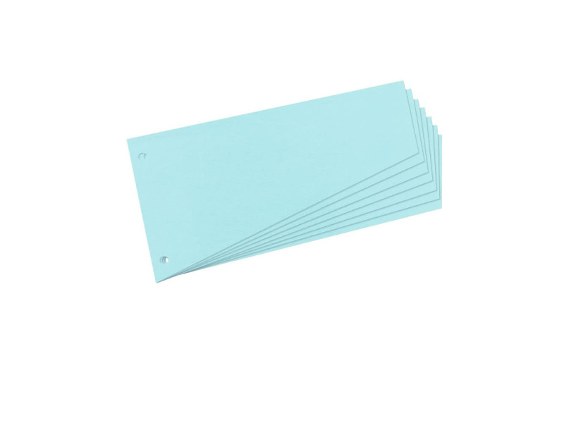 herlitz Intercalaires, trapézoidal, carte lustrée, bleu