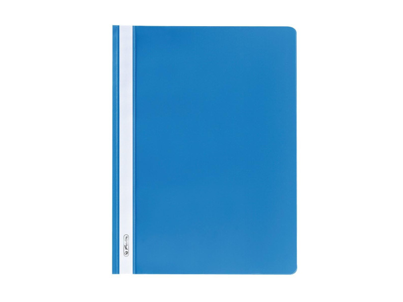 herlitz Chemise à lamelle, A4, en film PP, bleu clair
