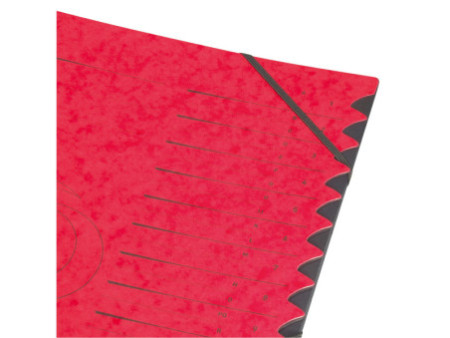 herlitz Trieur easyorga, A4, carton, 12 compartiments, rouge