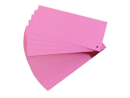 herlitz Intercalaires, pour format A4, carte lustrée, rose