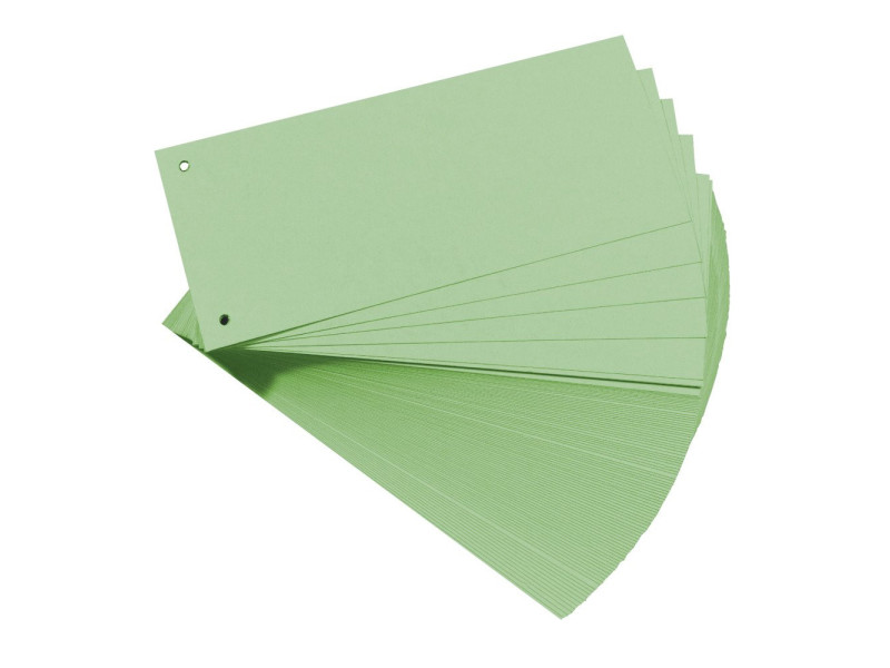 herlitz Intercalaires, pour format A4, carte lustrée, vert