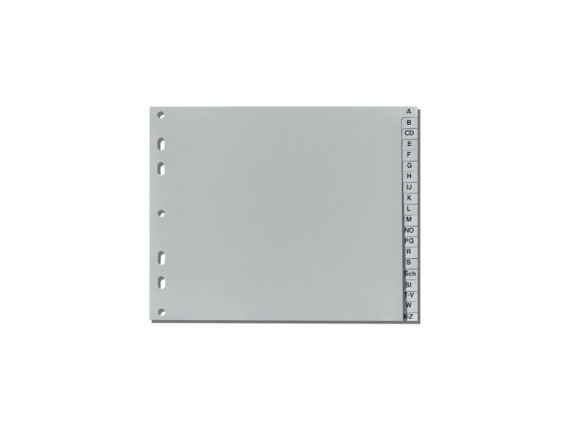 herlitz Intercalaires en plastique, A-Z, A4 mi-hauteur
