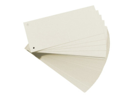 herlitz Intercalaires, pour format A4, carte lustrée, blanc