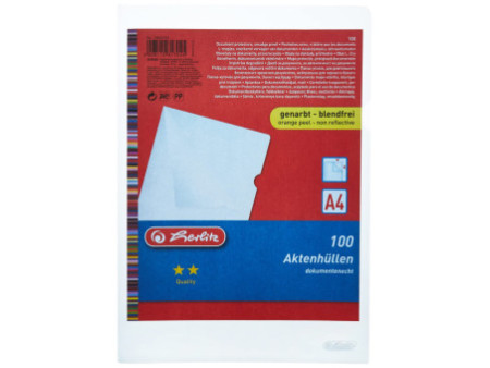 herlitz Pochette coin, A4, PP, 0,09 mm, transparent