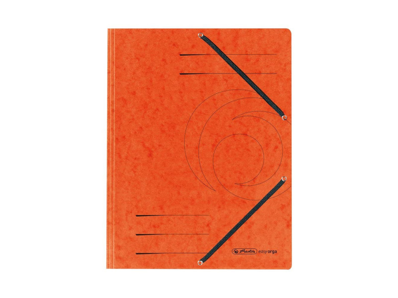 herlitz Chemise à élastiques en coin easyorga, A4, carton