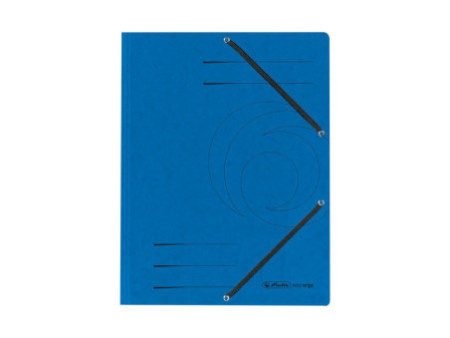 herlitz Chemise à élastiques easyorga, A4, bleu