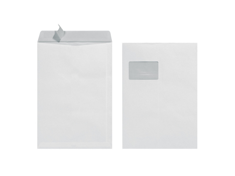 herlitz Enveloppe d'expédition, C4, avec fenêtre, blanc