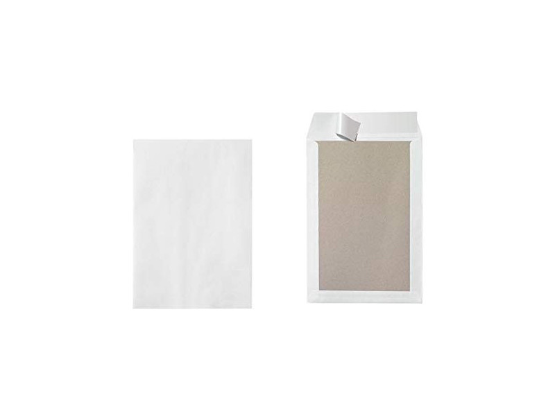 herlitz Pochette d'expédition avec dos en carton B4, blanc